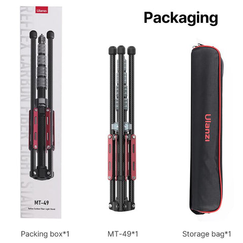 MT-49 1.9M Carbon Fiber Lighting Stand Portable Tripod Photography Light Stand-CE00287-Veeddydropshipping