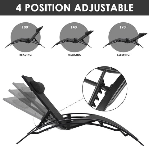 Patio Deck Chair Set Beach Pool-HA01719-Veeddydropshipping