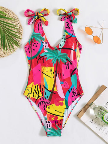 Sexy Print Swimwear Women 2023 One Piece Swimsuit Female Bathing Suit Summer -OS00122-Veeddydropshipping