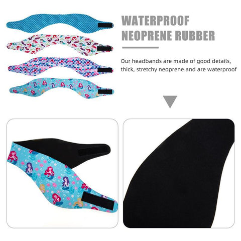4Pcs Swimming Ear Hair Band For Women Men Adult Children Neoprene Ear Band Swimming -OS00159-Veeddydropshipping