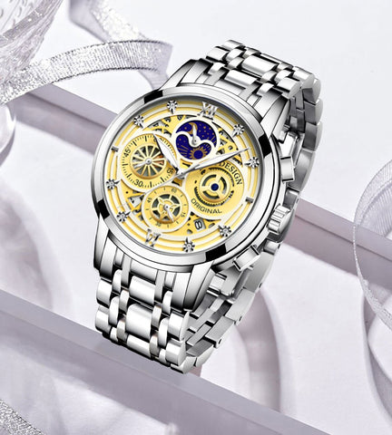Luxury Fashion Waterproof Watch  Quartz Stainless Steel -JW00899-Veeddydropshipping