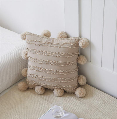 Small Plush Around The Ball Craft Sofa Cushion Cover-HA00521-Veeddydropshipping