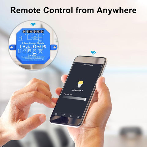 LoraTap Tuya Smart Life ZigBee WiFi Light Switch Module Dimmer Energy-TI01119-Veeddydropshipping