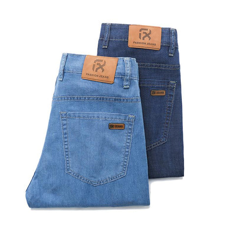 Spring Summer Men&#39;s Business Fashion Straight Thin Jeans 2023 New Stretch-TB01302-Veeddydropshipping