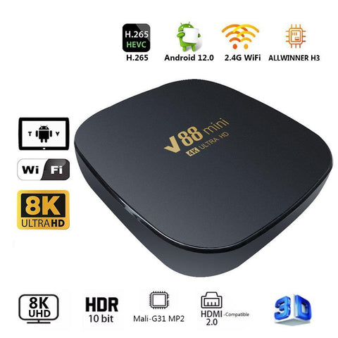 Smart Box TV Receivers With Charging Adapter Remote Control-Veeddydropshipping