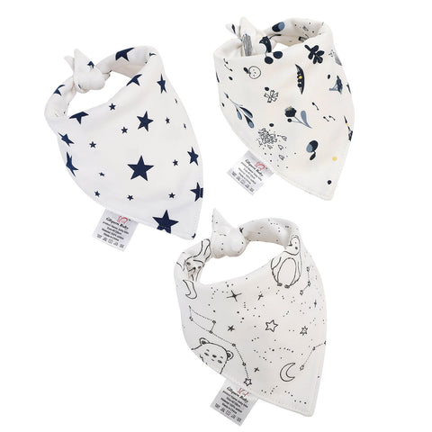 5Pcs Baby Bibs Soft Cotton Animals Baby Drool Bibs Triangle Scarf Comfortable-TB00463-Veeddydropshipping