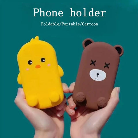 Cute Cartoon Holder Foldable Portable Cell Phone Stand Tablet Support Desktop-PA00546-Veeddydropshipping