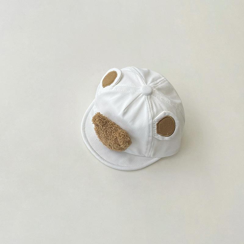 Newborn Baby Hat Korean Cute Cartoon 3D Bear Baseball Cap for Toddler Boy-Veeddydropshipping-7