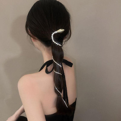 Snake Hairpin  Metal Hair Hair Accessories Jewelry -JW00455-Veeddydropshipping