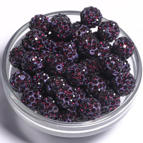 Round Fashion Rhinestone Crystal Summer Beads Diy Jewelry Making -JW01503-Veeddydropshipping