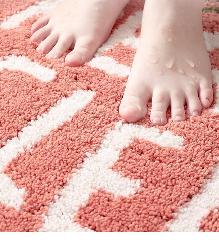 Doormat Carpet Flocking Non-slip Bath Mat-HA00545-Veeddydropshipping