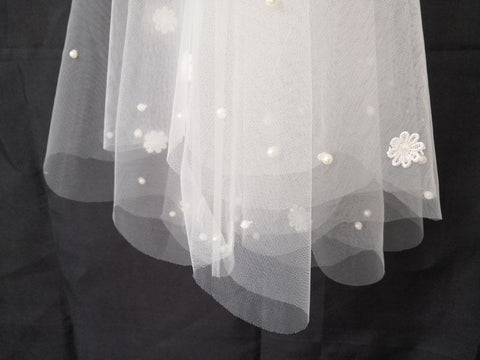 Elbow Wedding Veil Bridal Veils-WF01458-Veeddydropshipping