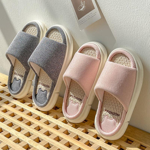 Women Indoor Bedroom Slippers Comfortable Men Plush House-BS01103-Veeddydropshipping