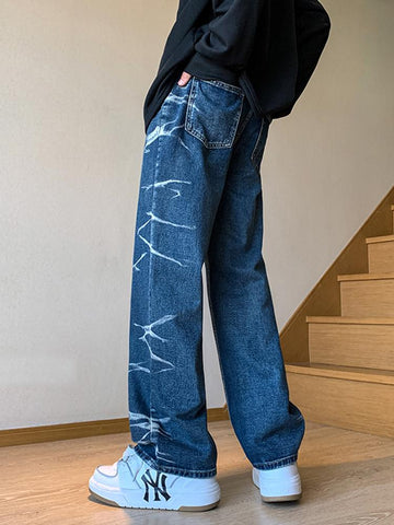 Wide Leg Denim Trousers Y2k Street Style High Quality-MF00583-Veeddydropshipping