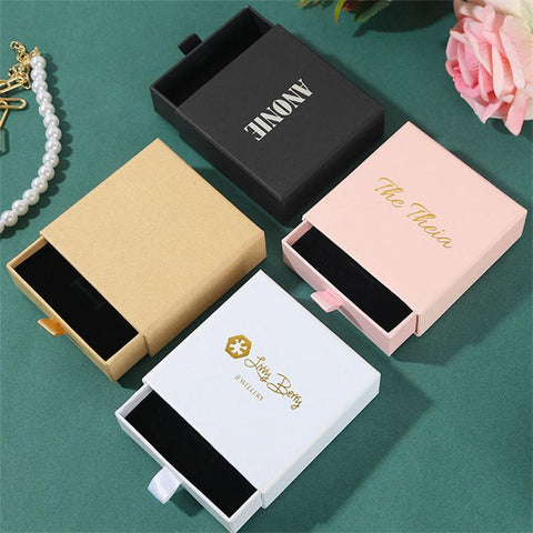 custom paper jewelry box gift packaging box printed  -JW0169-Veeddydropshipping