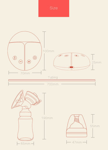 Breast Pump Bilateral Milk Pump Baby Bottle Postnatal Supplies-TB00633-Veeddydropshipping