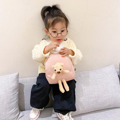 Children's Plush Bear Bag Backpack Messenger Bag-TB00024-Veeddydropshipping