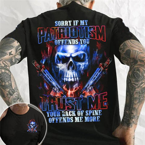 Heavy Metal Punk Style Men Teen Summer Trendy T-shirt High Street-TB01155-Veeddydropshipping