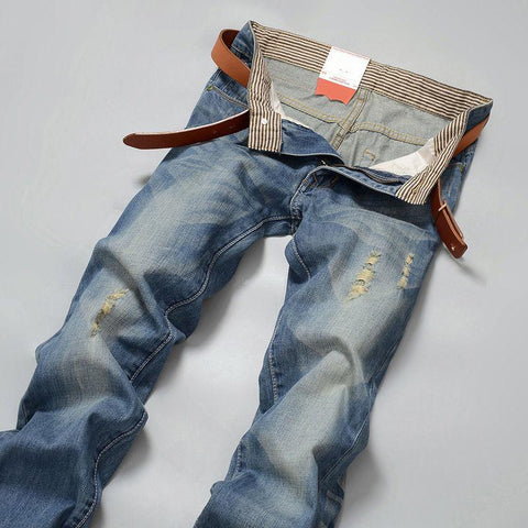Jeans Classic Spring Autumn Male Skinny Straight Stretch-MF00502-Veeddydropshipping