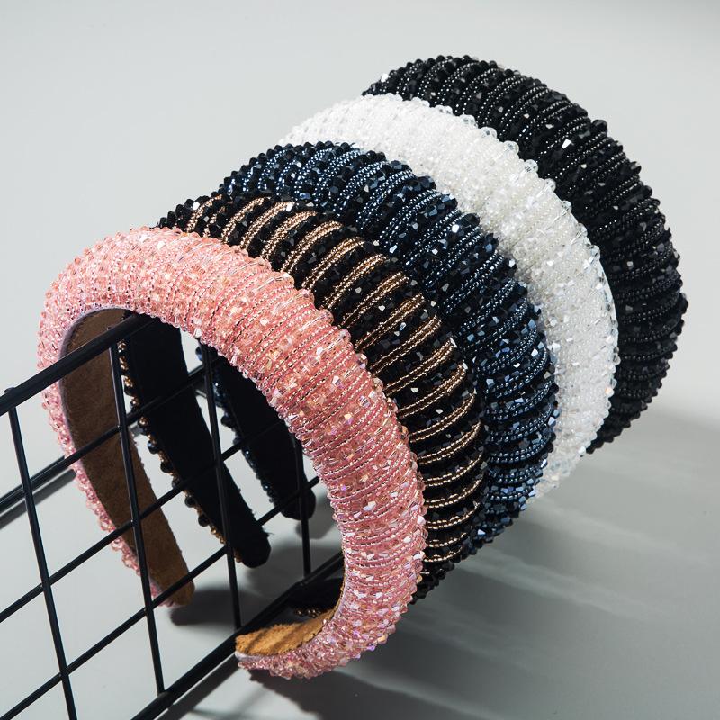Crystal Headbands  Handmade Beaded Hairbands -JW00507-Veeddydropshipping