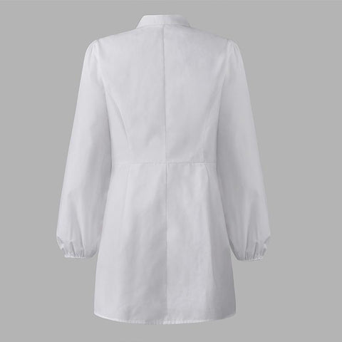 Short Vestidos Elegant Shirt Dress Women-WF00180-Veeddydropshipping