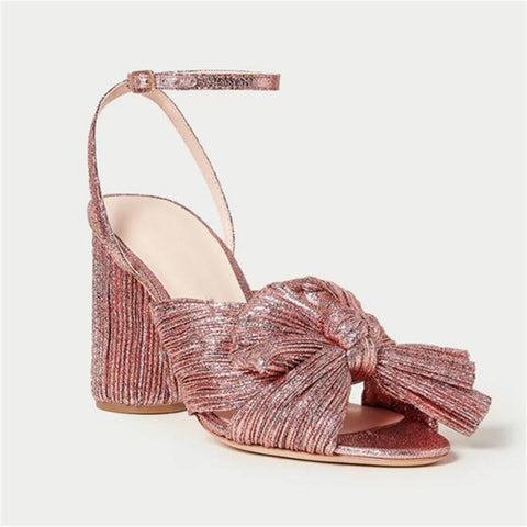 Quality Open Peep Toe Bowknot High Heels Women Sandals-BS00842-Veeddydropshipping