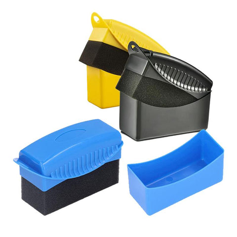 Car Wheel Polishing Waxing Sponge Brush With Cover ABS Washing-AM00481-Veeddydropshipping