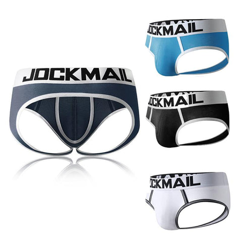 Briefs BOTTOMLESS Gay Penis Pouch Open Back Underpants-MF01675-Veeddydropshipping