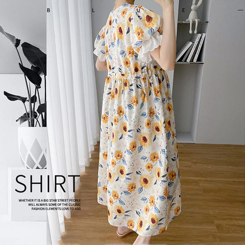 Maternity Nursing Breastfeeding Dresses Summer Clothes For Pregnant-TB00607-Veeddydropshipping
