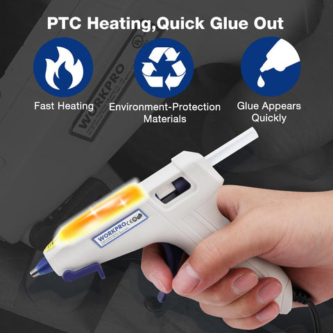 Corded Glue Gun with 20pcs glue sticks-TI00030-Veeddydropshipping