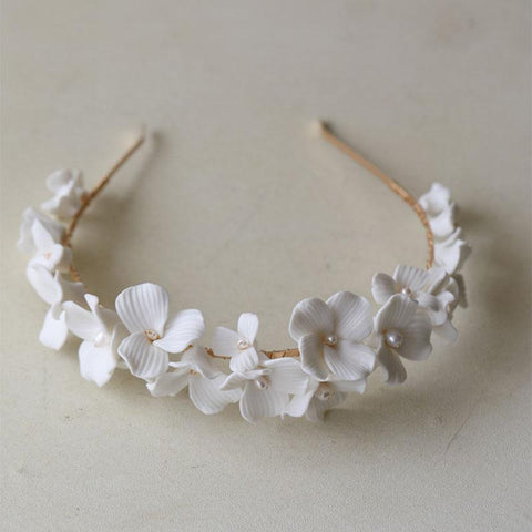 Freshwater Pearls  Flower Wedding Women Hair Jewelry -JW00517-Veeddydropshipping