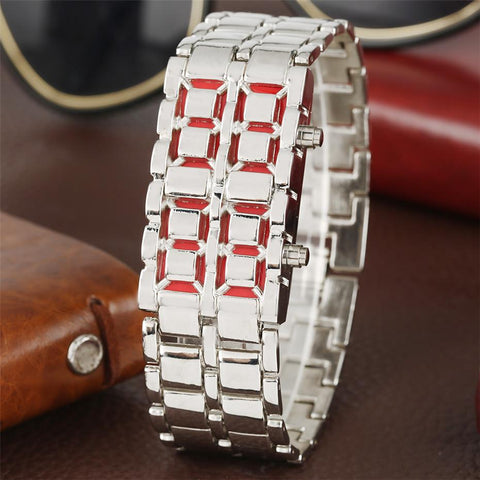 Fashion Black Full Metal Digital Watch Men Watches-JW00758-Veeddydropshipping