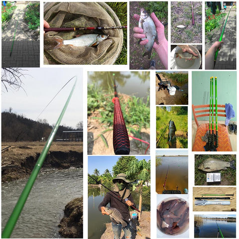 Stream Telescopic Fishing Rod Carbon Fiber Tenkara Fishing Pole Carp Rod 3.6M 4.5M -OS00335-Veeddydropshipping