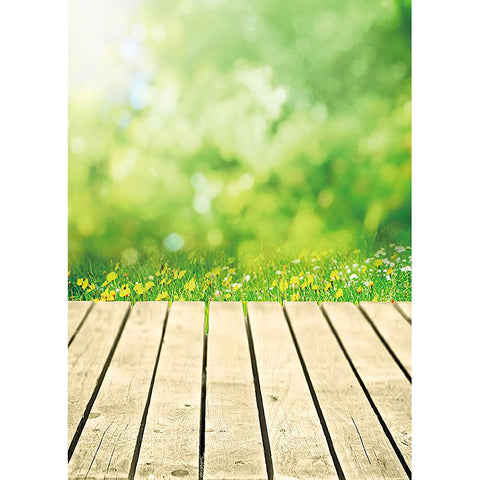 Art Fabric Photography Backdrops Props Flower Landscape Wooden Floor  Photo -CE00303-Veeddydropshipping