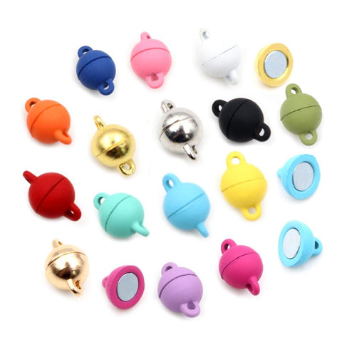 Love Heart Round Shaped  Clasps Beads Charms for DIY-JW01539-Veeddydropshipping