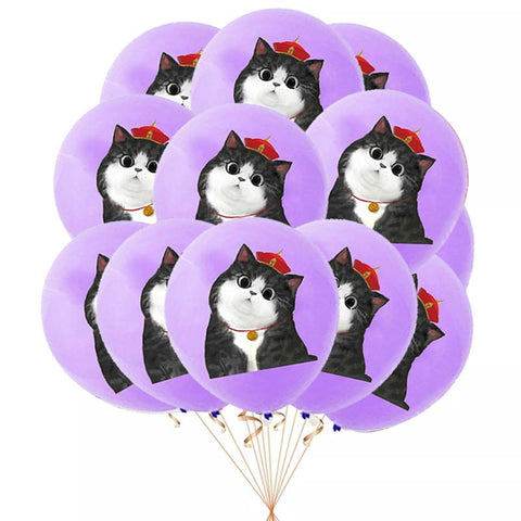 Cute Pet Cat Latex Balloons Birthday Party Decorat-HA00636-Veeddydropshipping