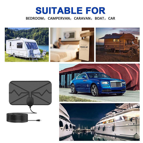 Miles Dvb T2 clear tv antenna with Amplifier 8K 4K Digital 1080P Booster-CE00826-Veeddydropshipping