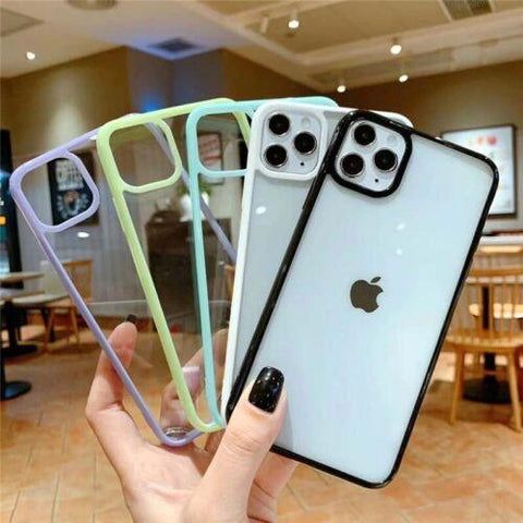 Case for iPhone 14 13 11 12 Pro Max Mini 7 8 SE XR Clear Shockproof Phone Cover-PA00098+Veeddydropshipping