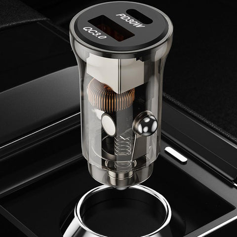 65W Car Charger USB C Fast Charging Adapter-Veeddydropshipping