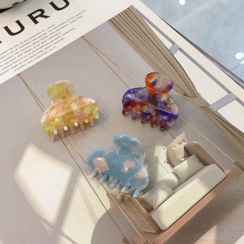 Little Hair Clip Accessories  Acetate Sheet Geometric  -JW00476-Veeddydropshipping