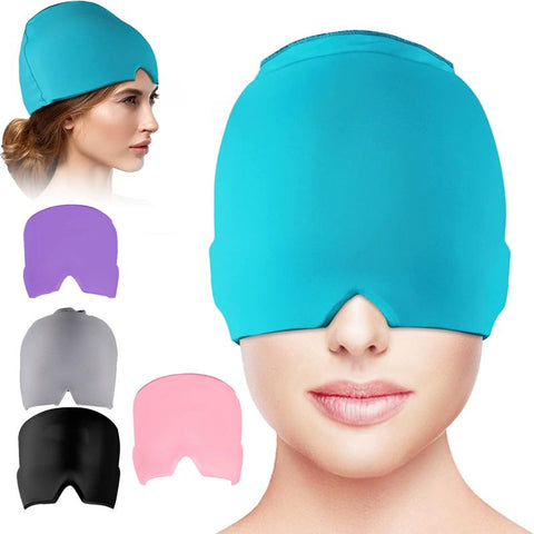 Relief Hat Cold Compress Therapy Cap  Ice Head Wrap Pack-BH01396-Veeddydropshipping