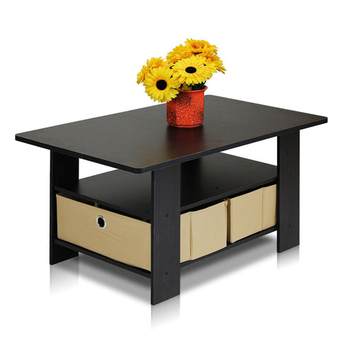 Andrey Coffee Table with Bin Drawer-HA01705-Veeddydropshipping