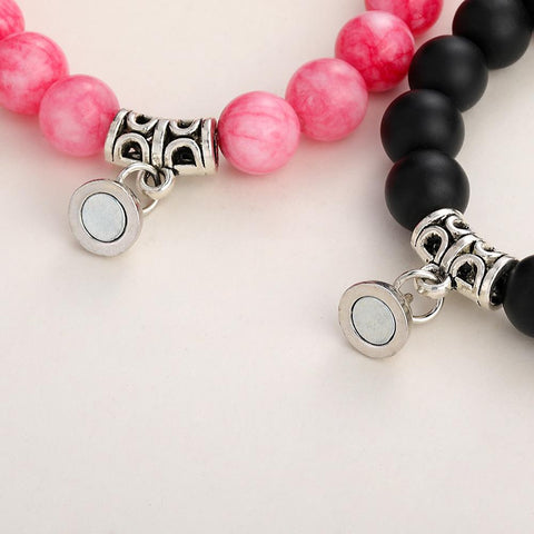 Magnet Couple Bracelets Romantic Heart Matching Lovers  -JW00242-Veeddydropshipping