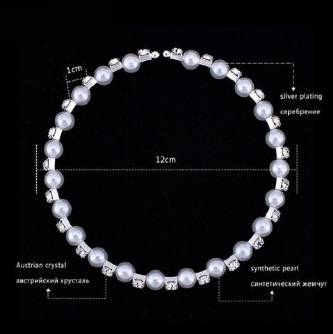 Silver Color Crystal Bracelet for Women jewellery sets -JW00378-Veeddydropshipping