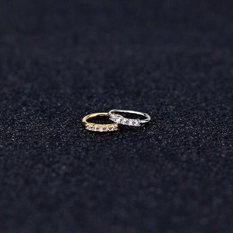 Korean Jewelry Nose Piercing Circular For Septum Zircon Nose Rings-JW01358-Veeddydropshipping