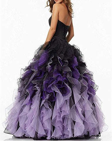 Sweethart Ball Gown Puffy Prom Dresses-WF01557-Veeddydropshipping