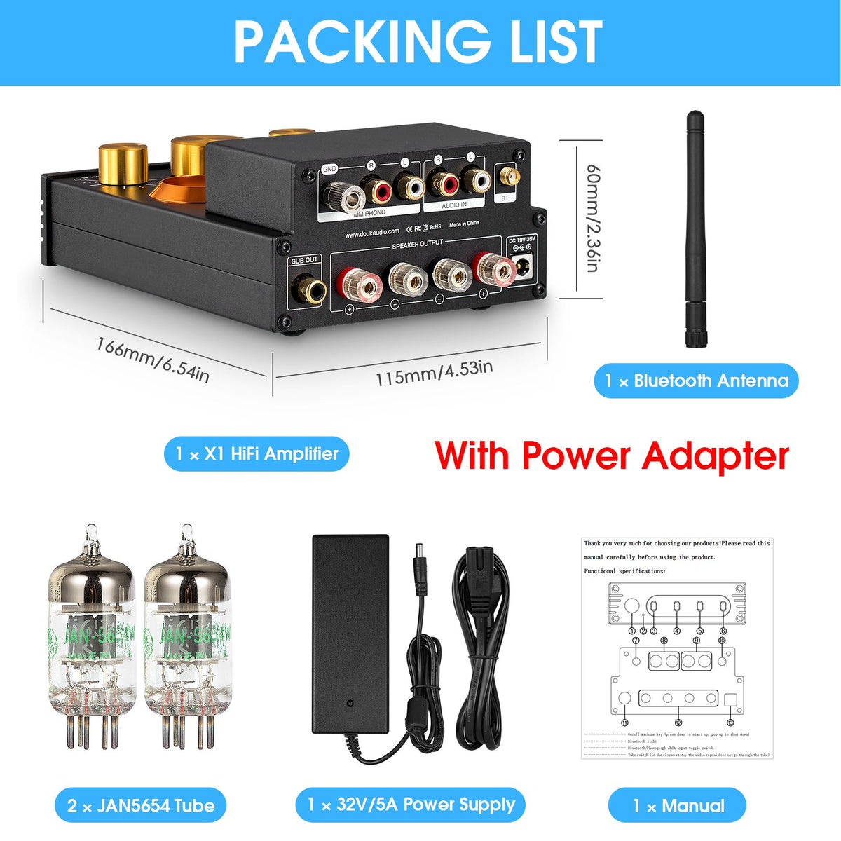 Vacuum Tube Amplifier Receiver Home Turntables Amp-Veeddydropshipping