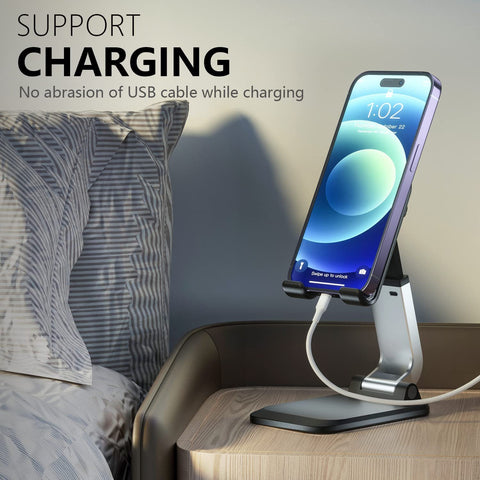 Cell Phone Stand for Desk, Foldable Phone Holder Height Angle Adjustable, Compatible-PA00548-Veeddydropshipping