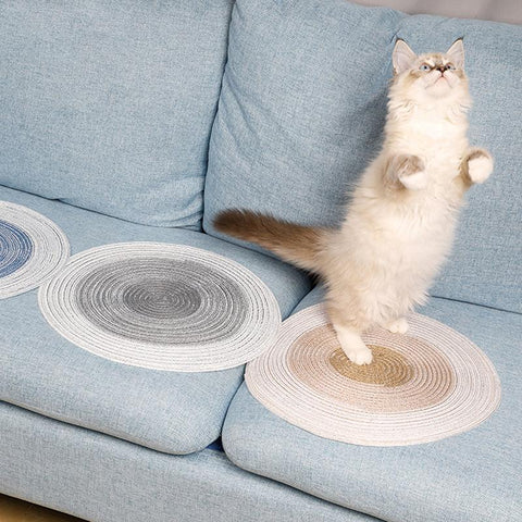 Hand-crafted Ramie Mat For Cats-HA01446-Veeddydropshipping
