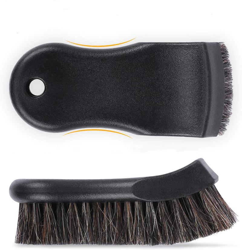 Soft Horsehair Leather Cleaning Brush Genuine Horsehair Detailing-AM00353-Veeddydropshipping